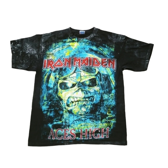 Iron Maiden "Aces High" Heavy Metal T-Shirt L - Picture 1 of 6